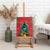 New Zealand Christmas In July Canvas Wall Art Kowhai Tui Bird With Pohutukawa - Red