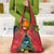 New Zealand Christmas In July Grocery Bag Kowhai Tui Bird With Pohutukawa - Red