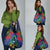 New Zealand Christmas In July Grocery Bag Kowhai Tui Bird With Pohutukawa - Blue
