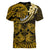 Polynesian Pride Gemini Zodiac Women V Neck T Shirt Astrological Sign Tribal Plumeria Gold Galaxy LT14 - Polynesian Pride