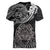 Polynesian Pride Cancer Zodiac Women V Neck T Shirt Astrological Sign Tribal Plumeria Grey Galaxy LT14 - Polynesian Pride