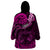 Polynesian Pride Libra Zodiac Wearable Blanket Hoodie Astrological Sign Tribal Plumeria Pink Galaxy LT14 - Polynesian Pride
