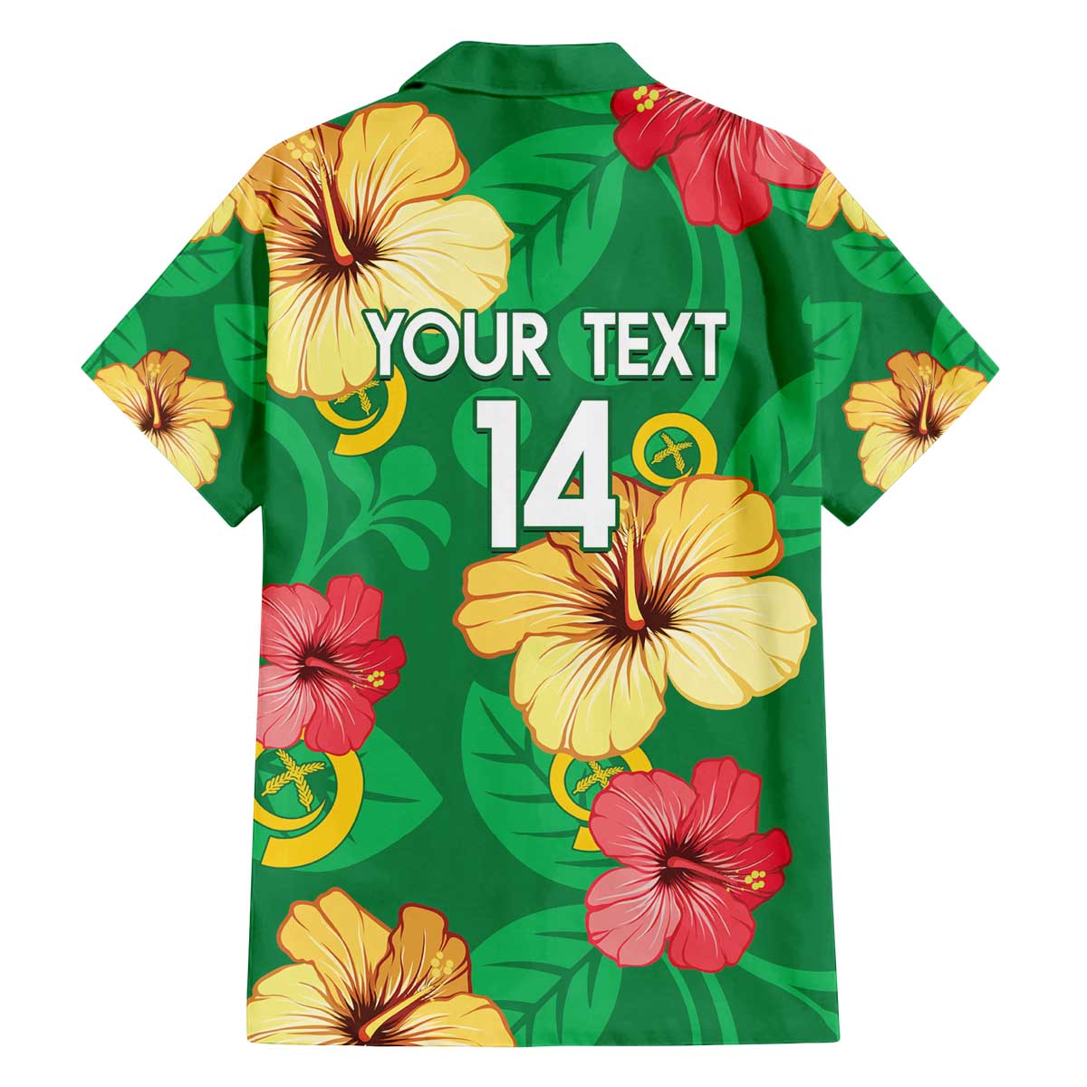 Custom Vanuatu Cricket Family Matching Off The Shoulder Long Sleeve Dress and Hawaiian Shirt 2024 Tropical Flowers Version LT14 - Polynesian Pride