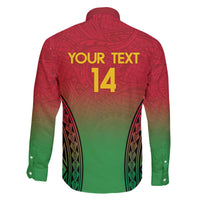 Custom Vanuatu Cricket Family Matching Off The Shoulder Long Sleeve Dress and Hawaiian Shirt 2024 Polynesian Pattern Sporty Style LT14 - Polynesian Pride