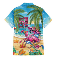 Flamingo Aloha Hawaii Family Matching Mermaid Dress and Hawaiian Shirt It's 5 OClock Somewhere Tropical Vibes LT14 - Polynesian Pride