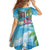 Flamingo Aloha Hawaii Family Matching Off The Shoulder Long Sleeve Dress and Hawaiian Shirt It's 5 O’Clock Somewhere Tropical Vibes - Polynesian Pride