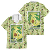 Aloha Hawaii Avocado Family Matching Off Shoulder Short Dress and Hawaiian Shirt Hawaiian Fruit Stylized Stamp LT14 Dad's Shirt - Short Sleeve Green - Polynesian Pride