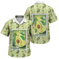 Aloha Hawaii Avocado Family Matching Puletasi and Hawaiian Shirt Hawaiian Fruit Stylized Stamp LT14 Son's Shirt Green - Polynesian Pride