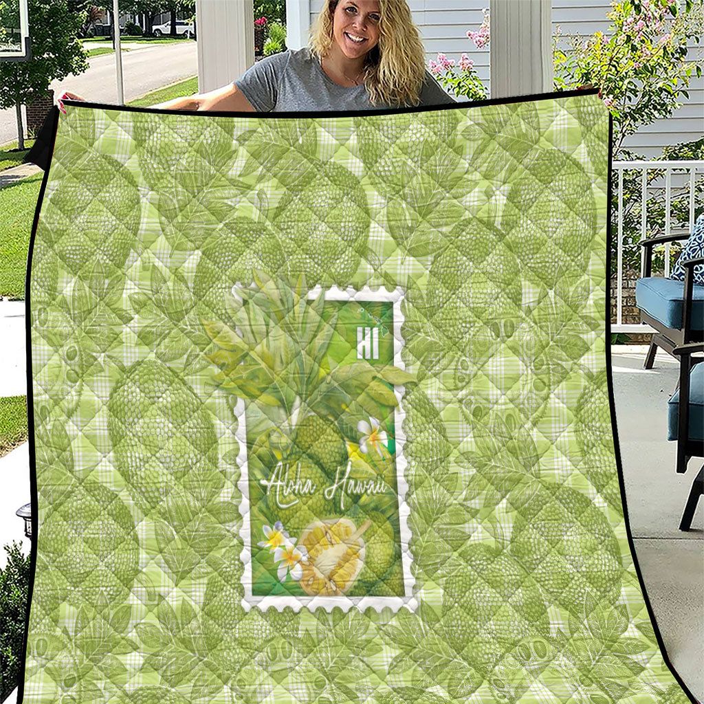 Aloha Hawaii Ulu Palaka Motifs Quilt Hawaiian Breadfruit Stylized Stamp