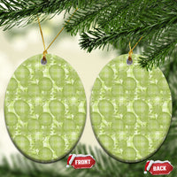 Omaomao Hawaii Breadfruit Palaka Motifs Ceramic Ornament