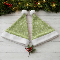 Omaomao Hawaii Breadfruit Palaka Motifs Christmas Santa Hat