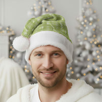 Omaomao Hawaii Breadfruit Palaka Motifs Christmas Santa Hat