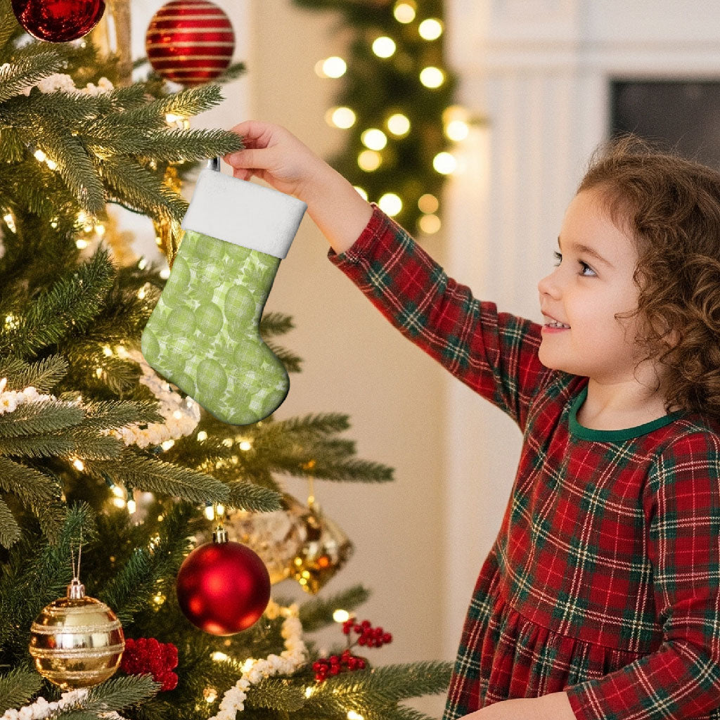Omaomao Hawaii Breadfruit Palaka Motifs Christmas Stocking