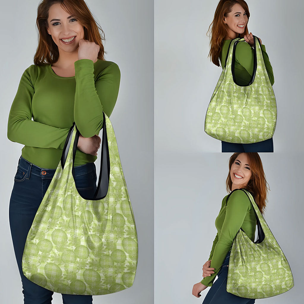 Omaomao Hawaii Breadfruit Palaka Motifs Grocery Bag LT14 - Polynesian Pride