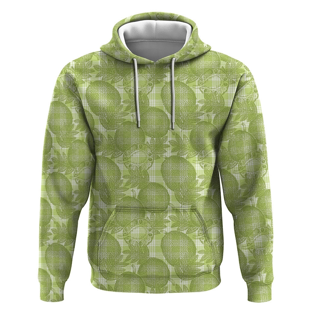 Omaomao Hawaii Breadfruit Palaka Motifs Hoodie LT14 Pullover Hoodie Green - Polynesian Pride