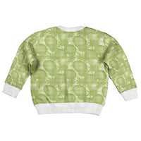 Omaomao Hawaii Breadfruit Palaka Motifs Kid Ugly Christmas Sweater