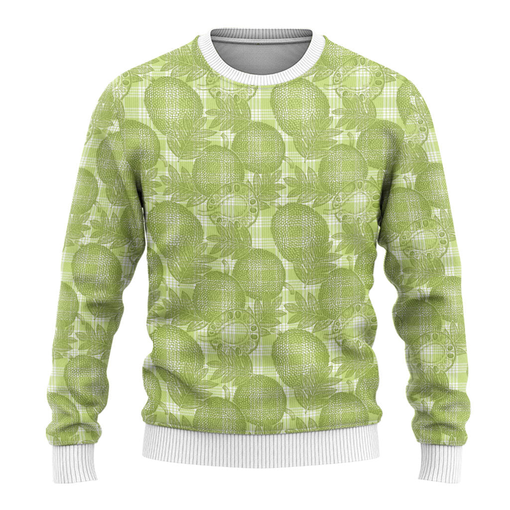 Omaomao Hawaii Breadfruit Palaka Motifs Ugly Christmas Sweater