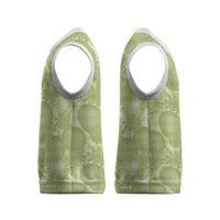 Omaomao Hawaii Breadfruit Palaka Motifs Christmas Knitted V-Neck Vest