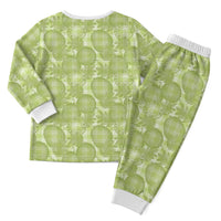 Omaomao Hawaii Breadfruit Palaka Motifs Christmas Pajama Set