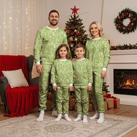 Omaomao Hawaii Breadfruit Palaka Motifs Christmas Pajama Set