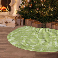 Omaomao Hawaii Breadfruit Palaka Motifs Tree Skirt
