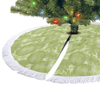 Omaomao Hawaii Breadfruit Palaka Motifs Tree Skirt