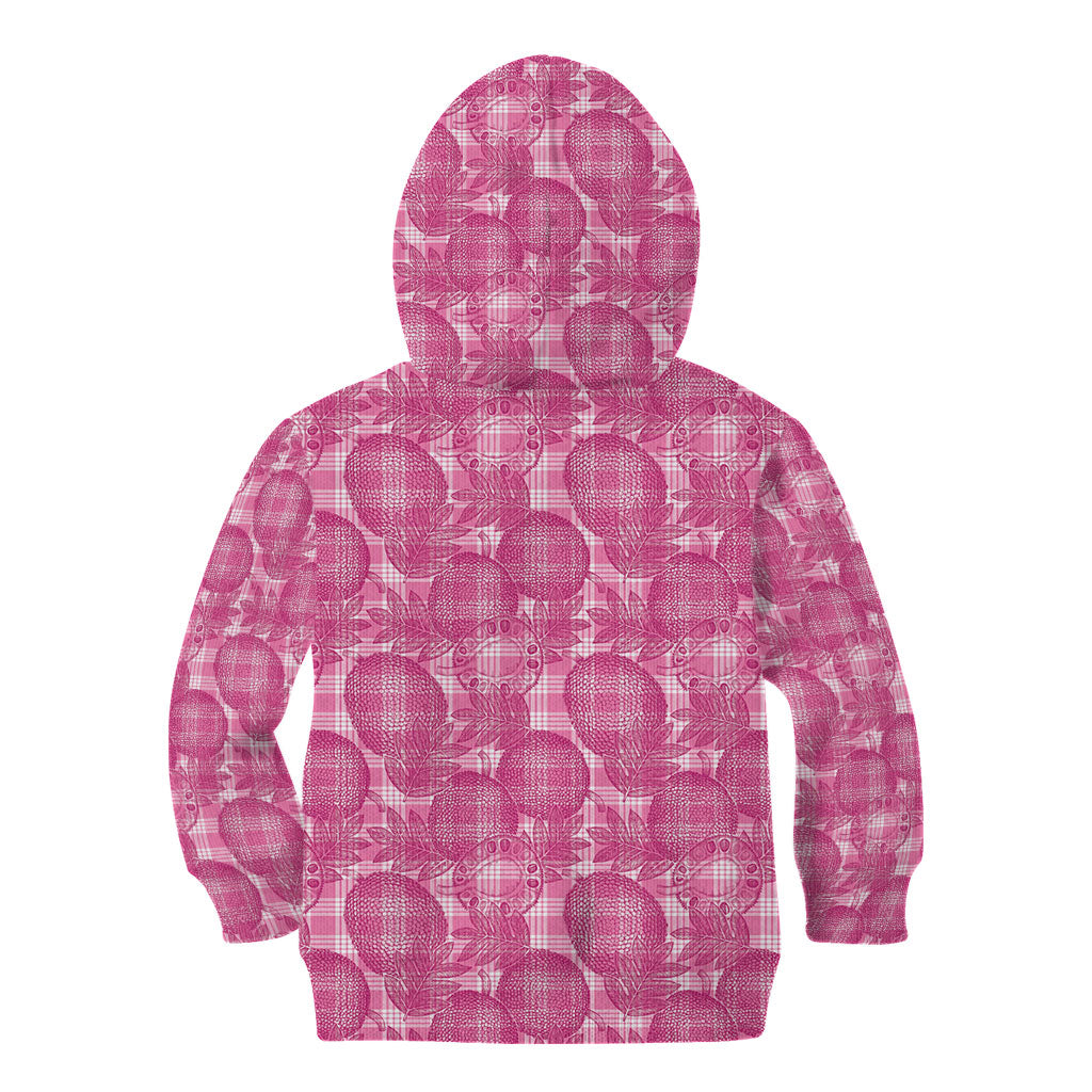 Alaka Hawaii Breadfruit Palaka Motifs Kid Hoodie LT14 - Polynesian Pride