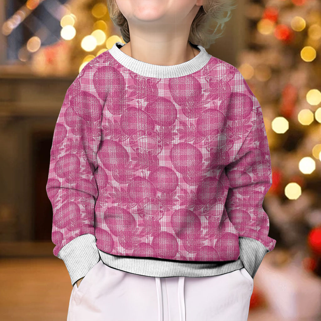 Alaka Hawaii Breadfruit Palaka Motifs Kid Ugly Christmas Sweater