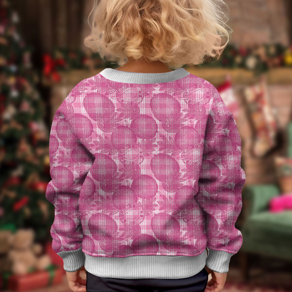 Alaka Hawaii Breadfruit Palaka Motifs Kid Ugly Christmas Sweater