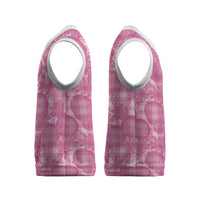 Alaka Hawaii Breadfruit Palaka Motifs Christmas Knitted V-Neck Vest