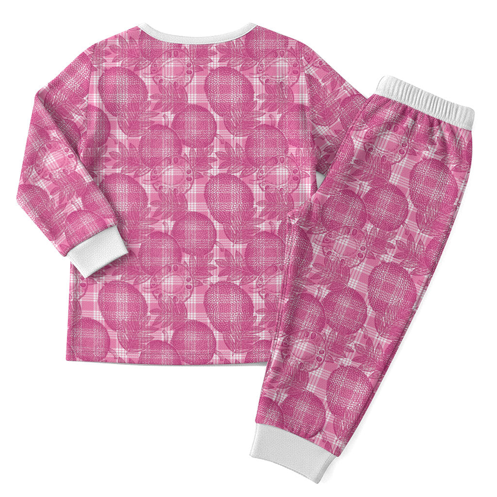 Alaka Hawaii Breadfruit Palaka Motifs Christmas Pajama Set