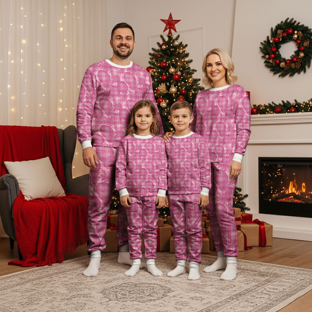 Alaka Hawaii Breadfruit Palaka Motifs Christmas Pajama Set