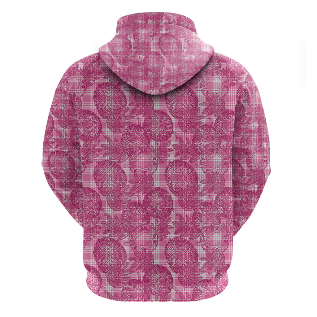 Alaka Hawaii Breadfruit Palaka Motifs Zip Hoodie LT14 - Polynesian Pride