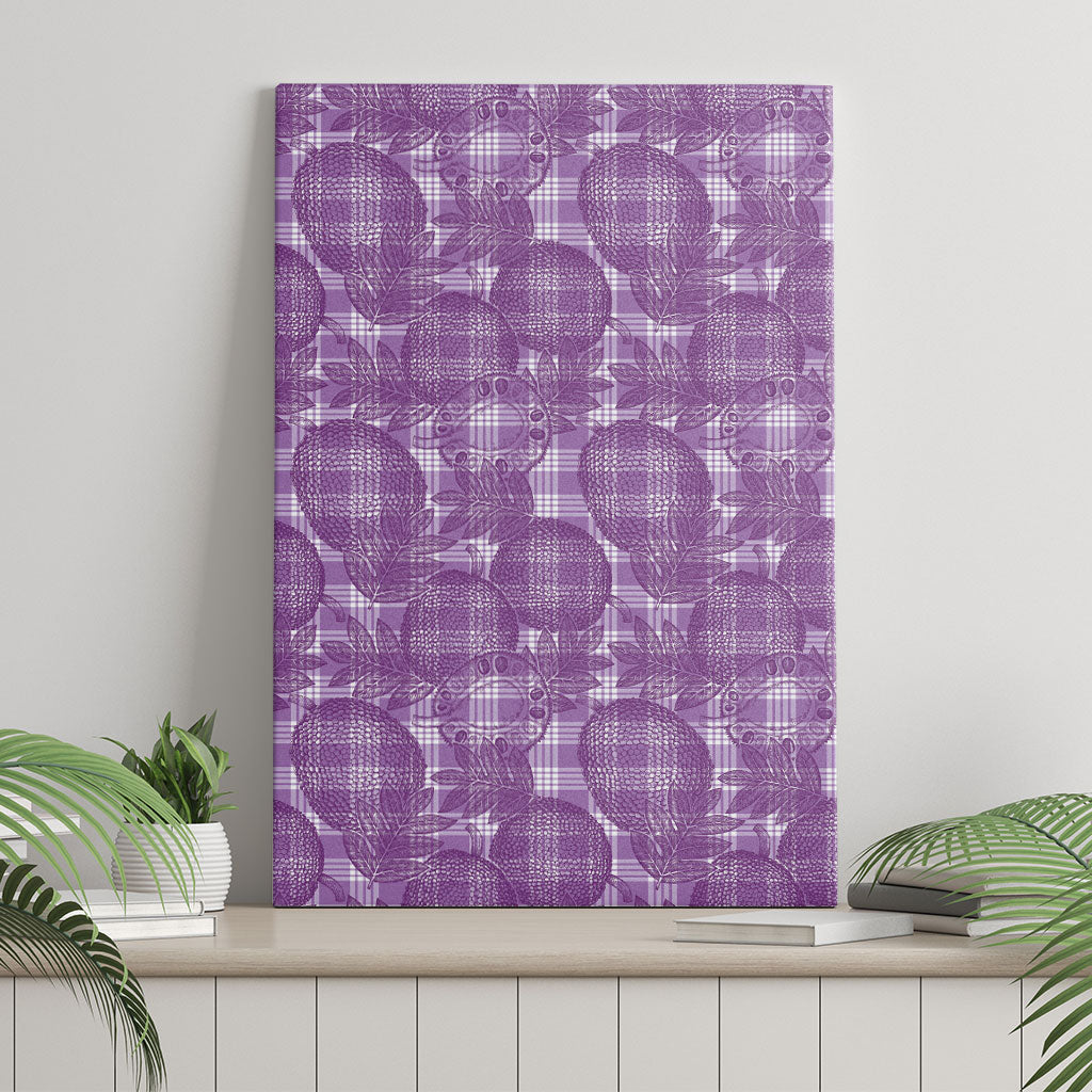 Poni Hawaii Breadfruit Palaka Motifs Canvas Wall Art LT14 - Polynesian Pride