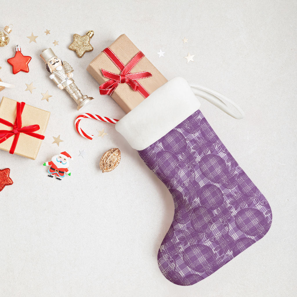 Poni Hawaii Breadfruit Palaka Motifs Christmas Stocking