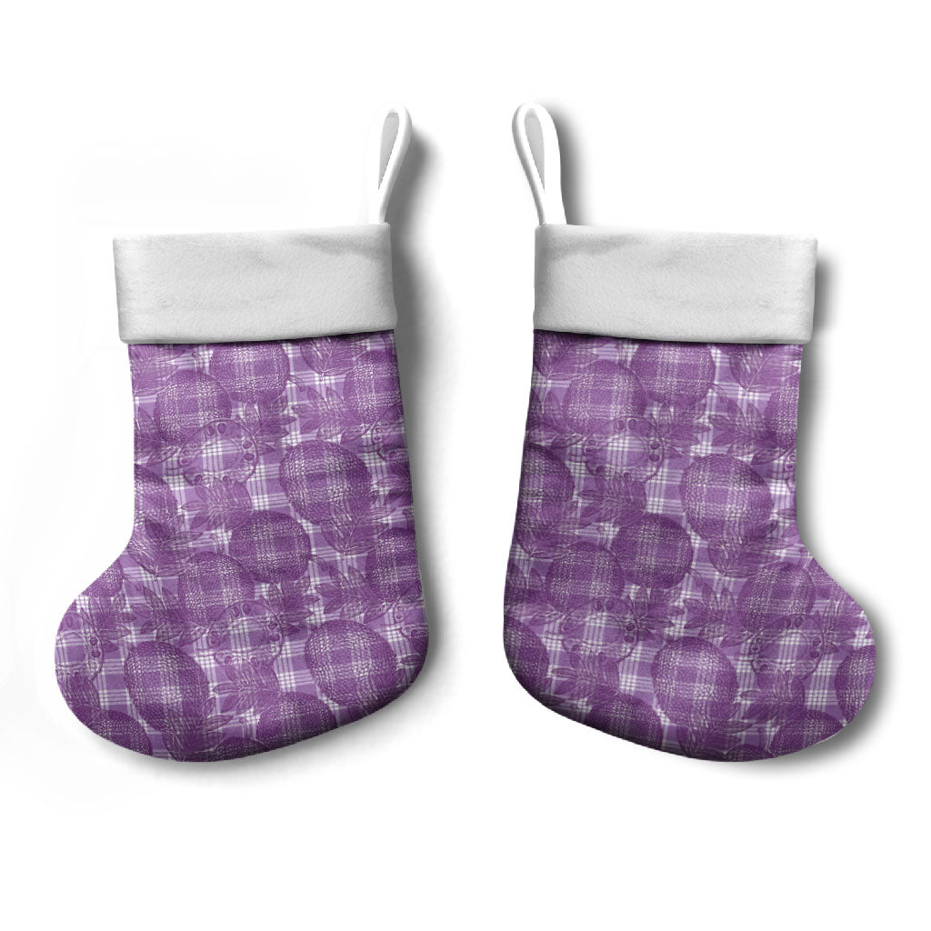 Poni Hawaii Breadfruit Palaka Motifs Christmas Stocking