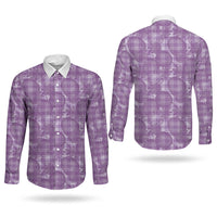 Poni Hawaii Breadfruit Palaka Motifs Couples Matching Mermaid Dress and Long Sleeve Button Shirt LT14 - Polynesian Pride
