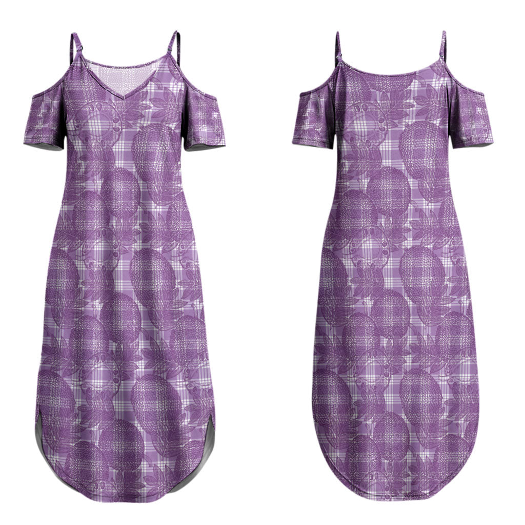 Poni Hawaii Breadfruit Palaka Motifs Couples Matching Summer Maxi Dress and Hawaiian Shirt LT14 - Polynesian Pride
