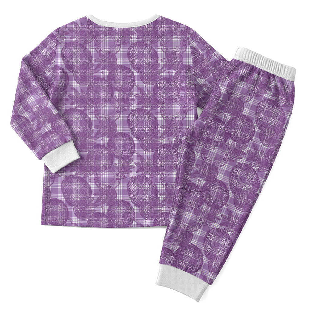 Poni Hawaii Breadfruit Palaka Motifs Christmas Pajama Set