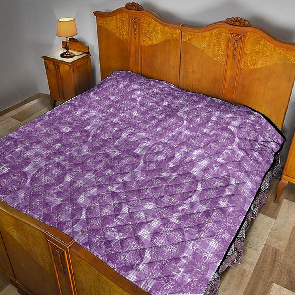 Poni Hawaii Breadfruit Palaka Motifs Quilt LT14 - Polynesian Pride