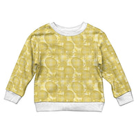 Melemele Hawaii Breadfruit Palaka Motifs Kid Ugly Christmas Sweater