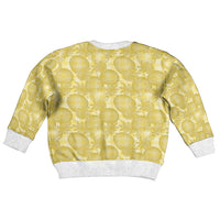Melemele Hawaii Breadfruit Palaka Motifs Kid Ugly Christmas Sweater