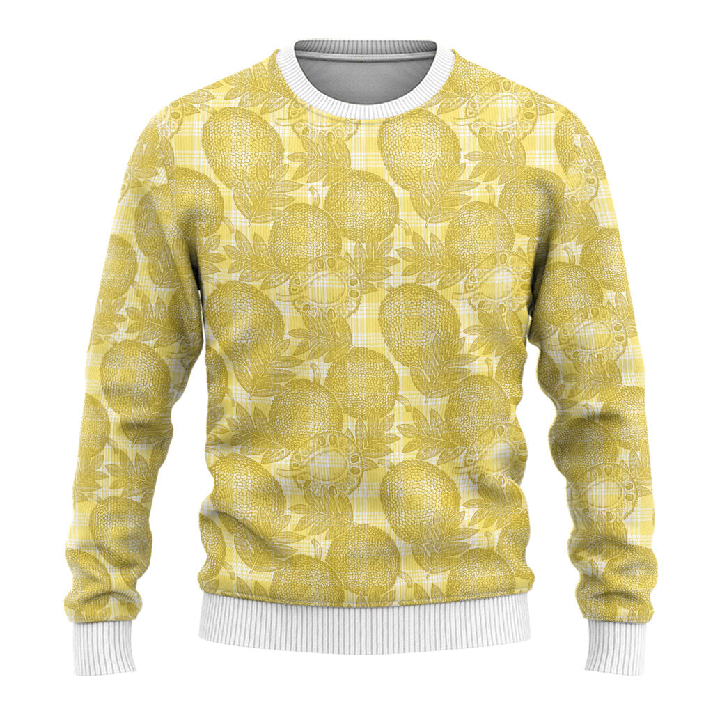 Melemele Hawaii Breadfruit Palaka Motifs Ugly Christmas Sweater
