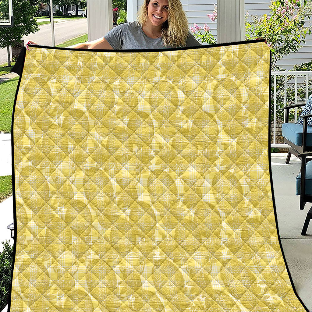 Melemele Hawaii Breadfruit Palaka Motifs Quilt