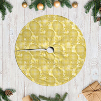 Melemele Hawaii Breadfruit Palaka Motifs Tree Skirt