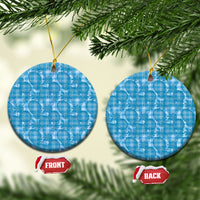 Polu Hawaii Breadfruit Palaka Motifs Ceramic Ornament