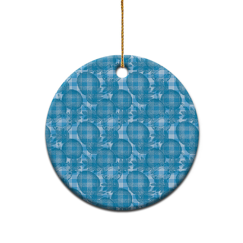 Polu Hawaii Breadfruit Palaka Motifs Ceramic Ornament