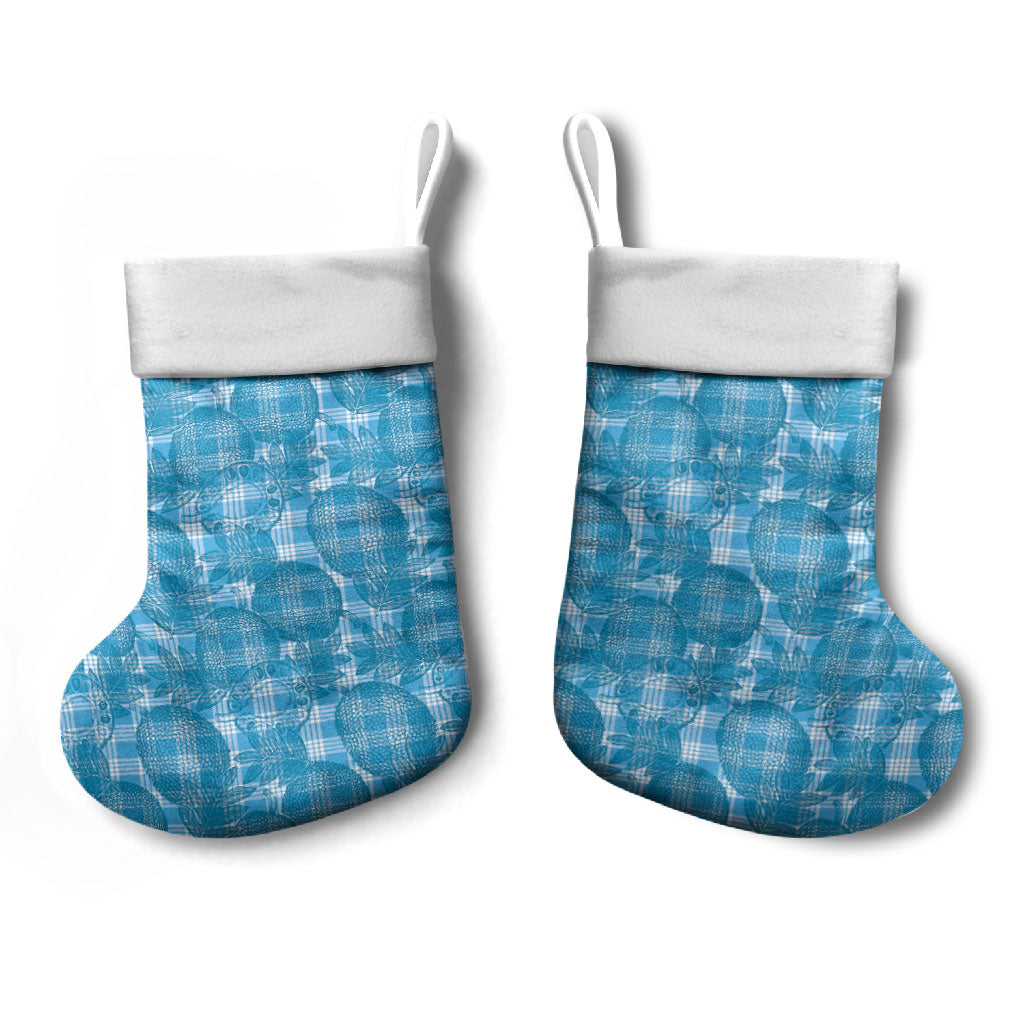 Polu Hawaii Breadfruit Palaka Motifs Christmas Stocking
