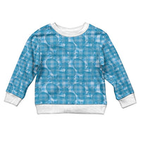 Polu Hawaii Breadfruit Palaka Motifs Kid Ugly Christmas Sweater