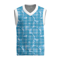 Polu Hawaii Breadfruit Palaka Motifs Christmas Knitted V-Neck Vest